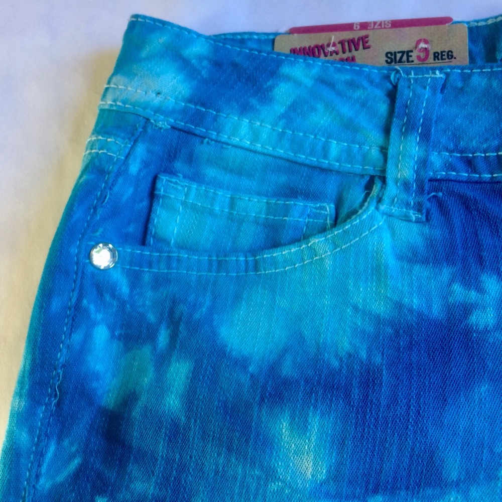 Shorts Wallflower Size 9 Sky Blue Turquoise Indigo - Picture 4 of 8